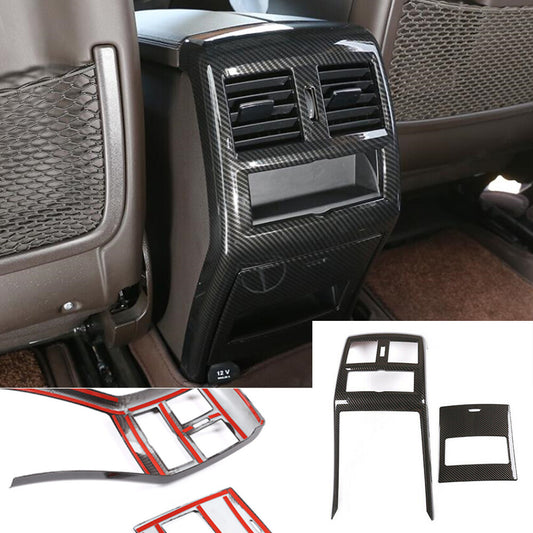 Carbon Fiber ABS Rear Air Vent Outlet Panel Cover for Benz GL GLE GLS ML 2013-19