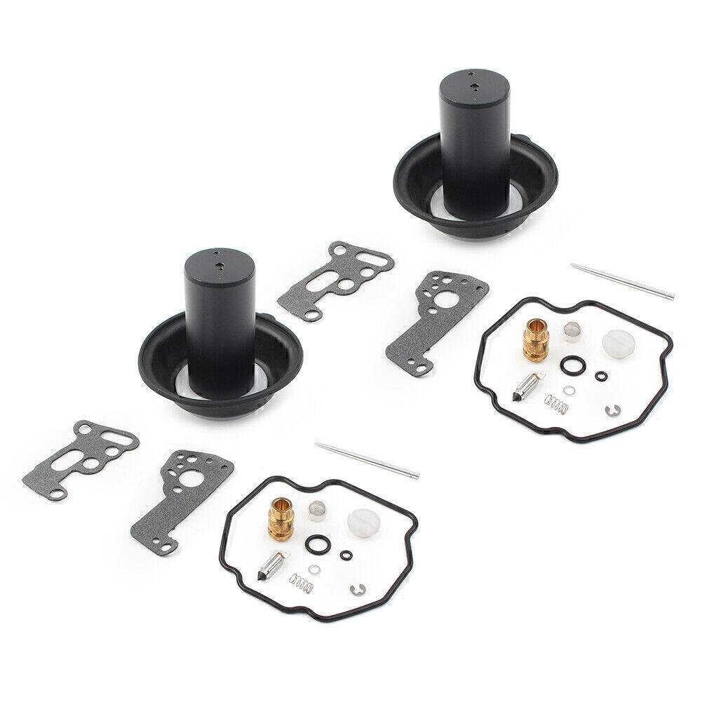 for Yamaha VIRAGO 535 XV535 XV 535 Carburetor Rebuild Kit Plunger Diaphragm 2Set