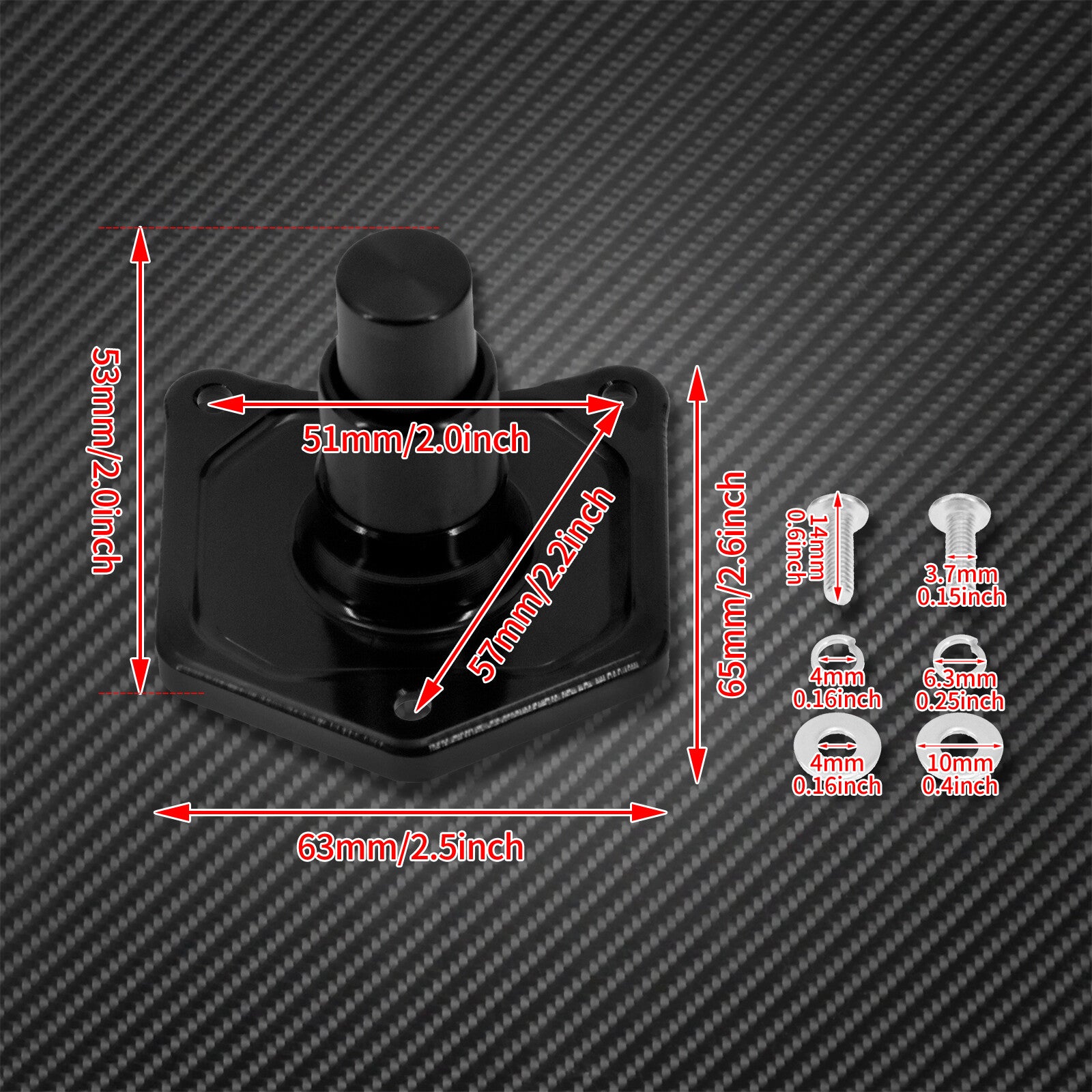 Black Solenoid Cover Push Button Starter Fit for Harley Dyna Twin Cam 1999-2017