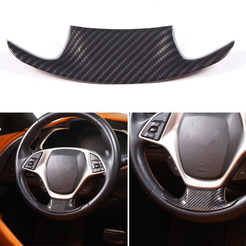 Carbon Fiber Passenger Center Grab Handle Decal Decal for Corvette C7 2014-2019- v