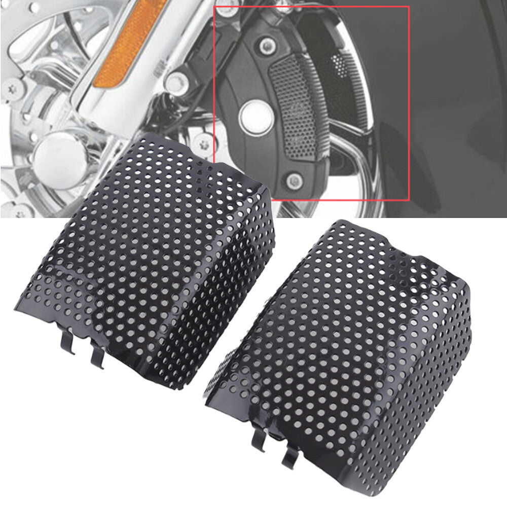 Front Brake Caliper Insertion Kit Protector for Harley Touring Street Glide VRCS Black - n