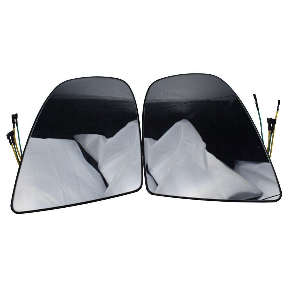 2x For X5/E70/X6/E71/E72 LH RH Rearview Wing Mirror Glass Heated W/ Wiring. n