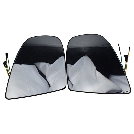 2x For X5/E70/X6/E71/E72 LH RH Rearview Wing Mirror Glass Heated W/ Wiring. n