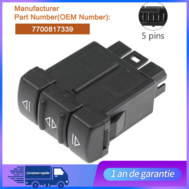 Bouton interrupteur de leve vitre Pour Master 2 19 - 7700817339 n