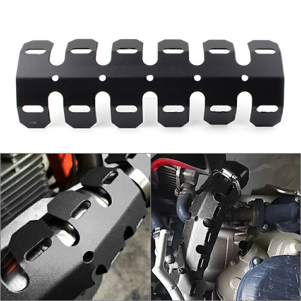 Exhaust Muffler Pipe Heat Shield Cover Heel Guard for Dirt Bike Universal Black