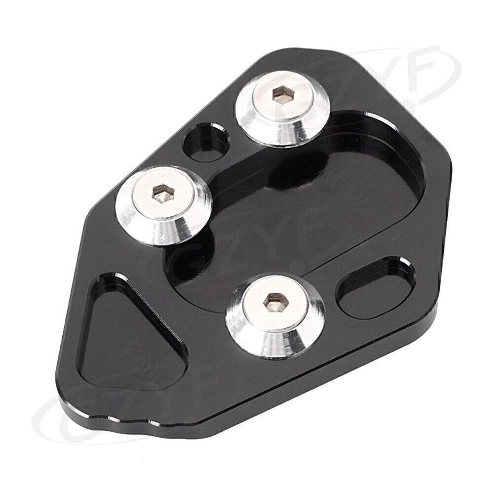 1Pc Side Stand Kickstand Plate Pad Big CNC for BMW F800R HP2 R1200S Black Q