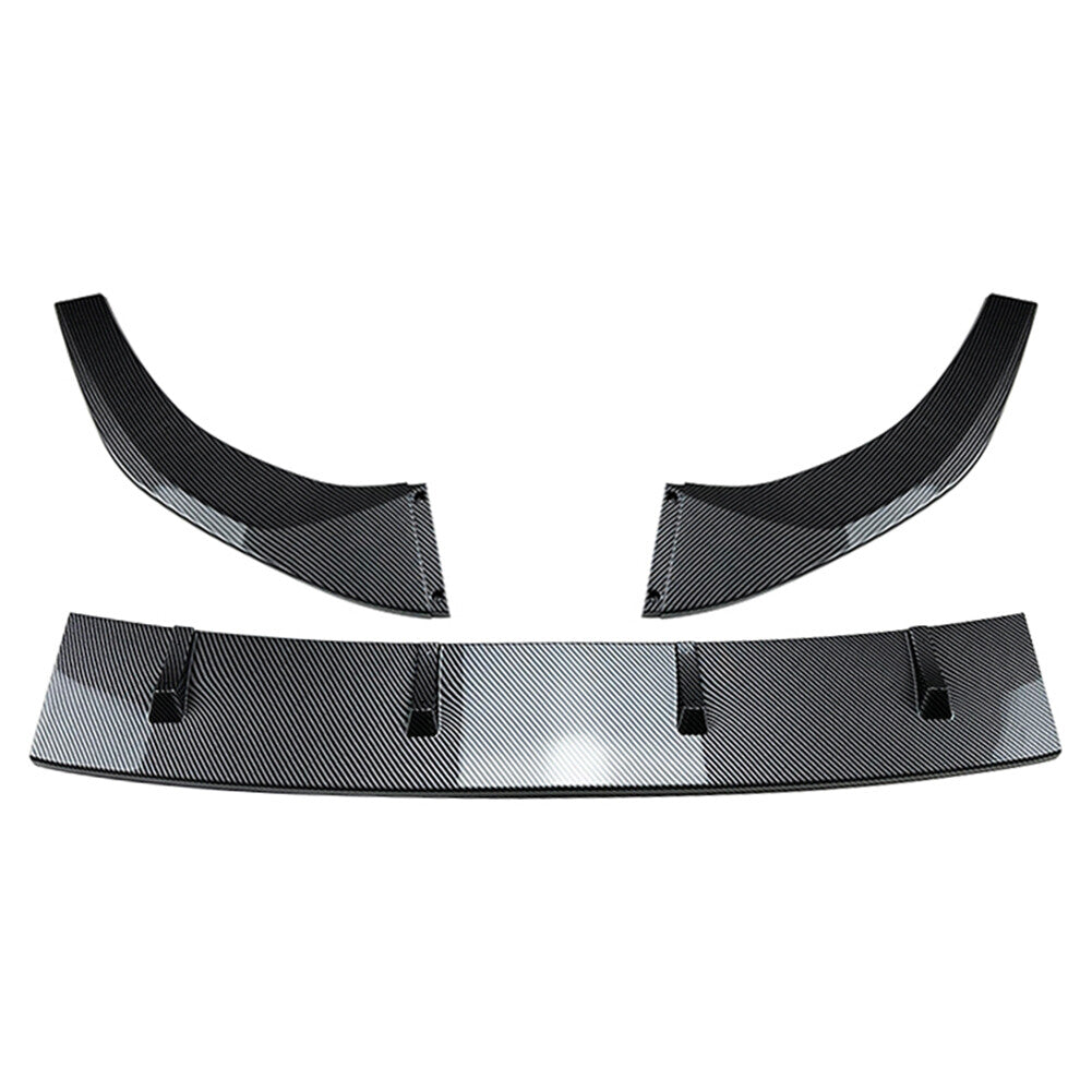 Front Splitter Spoiler Lip Body Kit for VW for Golf MK8 GTD GTE R R-Line Car Black