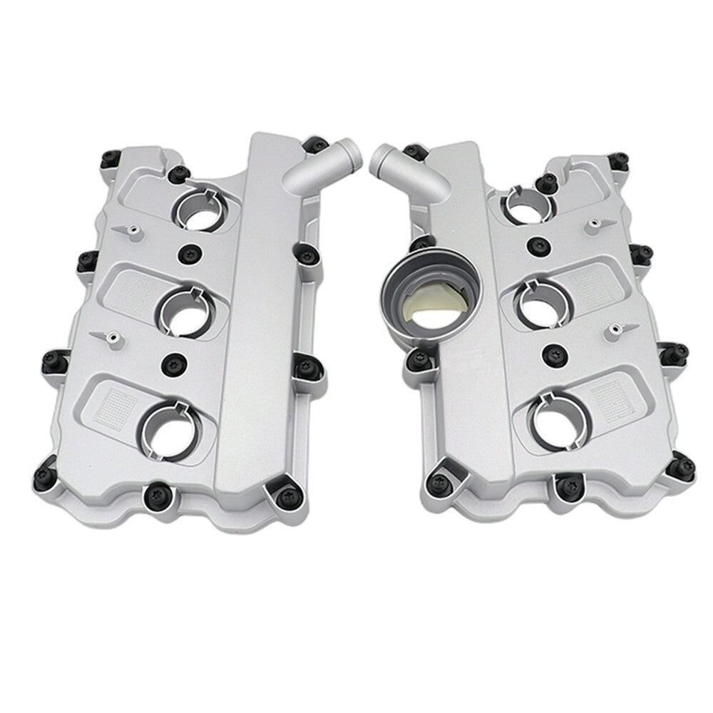 2X Engine Valve Cover w/Gasket Left & Right for Audi for A4 for A5 for A6 Quattro Q5 S4 DOHC Q