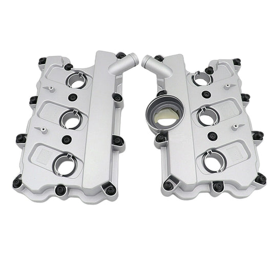 2X Engine Valve Cover w/Gasket Left & Right for Audi for A4 for A5 for A6 Quattro Q5 S4 DOHC Q