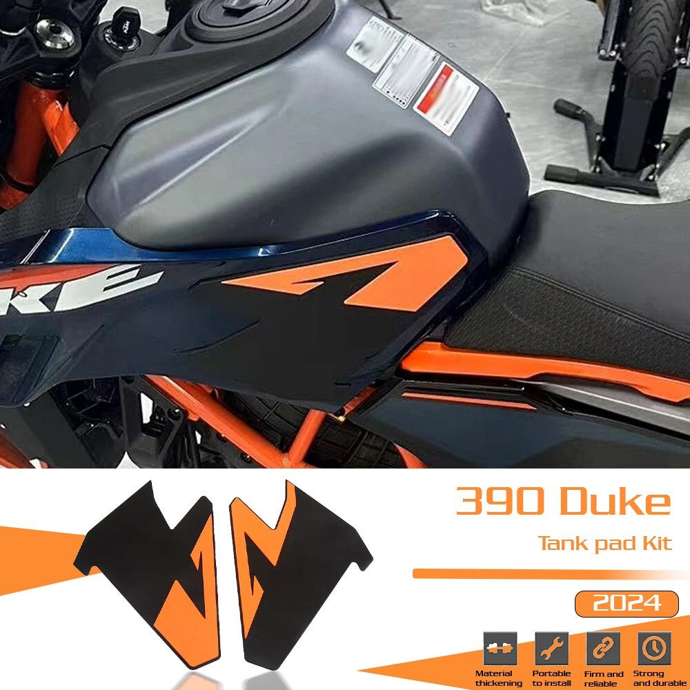 For 390 Duke 2024 Motorcycle Rubber Anti-Slip Fuel Tank Pad Sticker Knee Pads