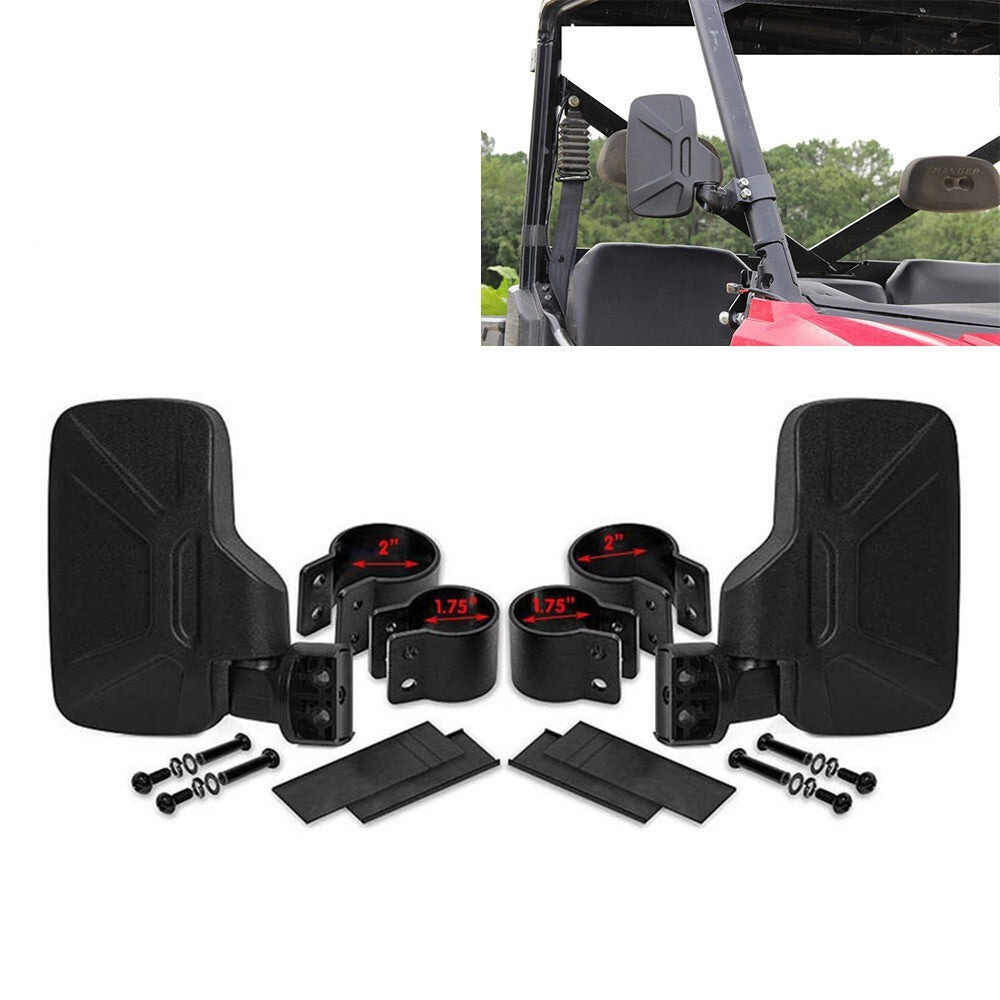 UTV 1.75-2 Side Mirrors Foldable Adjustable for Polaris RZR S 800/900 XP 1000