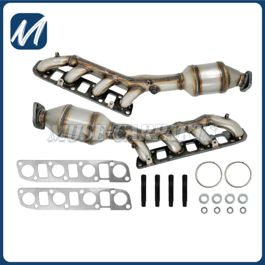 2-piece L+R exhaust manifold catalytic converter kit suitable for 2011-21 for Infiniti and 2016-21 for Nissan . Q