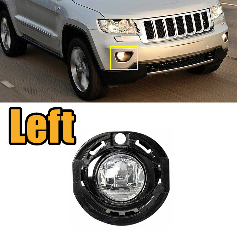 Left LED front bumper fog light for Grand Cherokee 300 charger