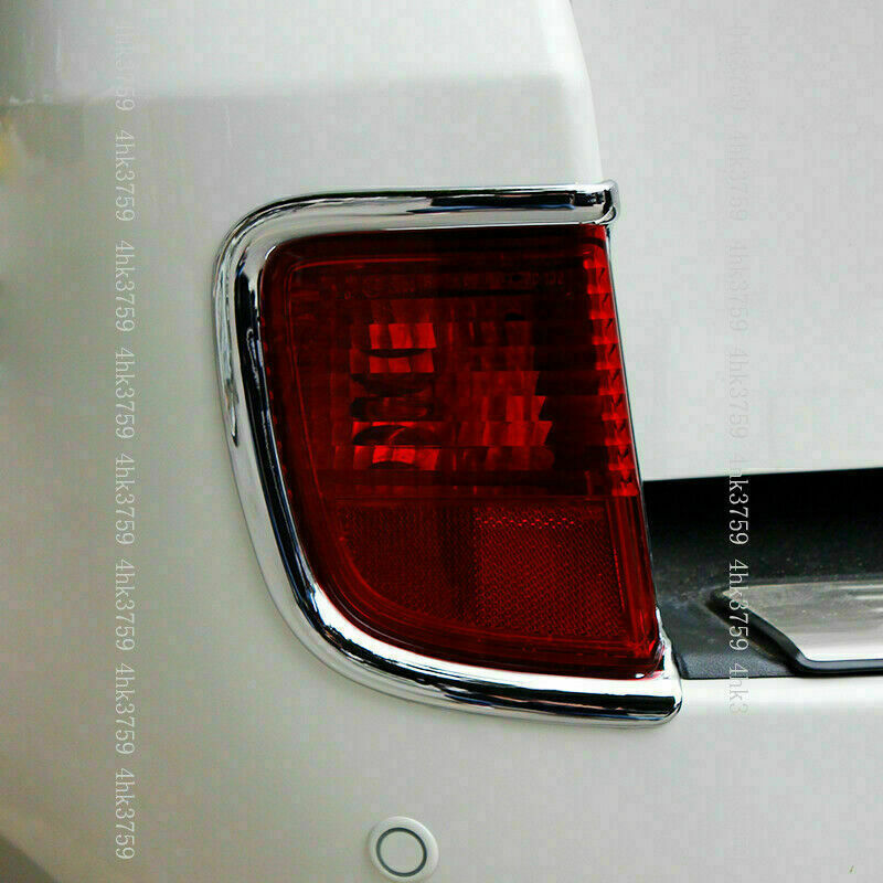 2Pcs Chrome Rear Fog Light Tail Lamp Frame Trim for Land Cruiser LC200 2008-2015