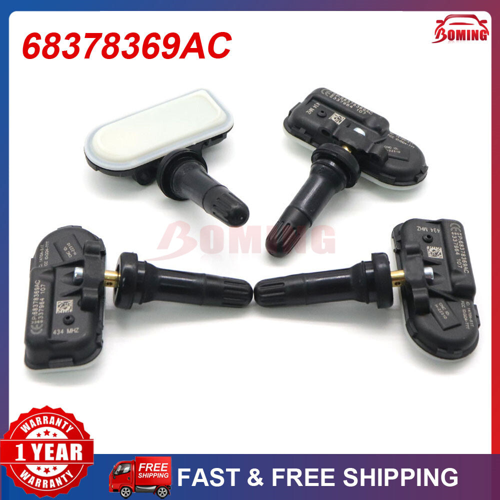 4PCS New 68378369AC Tire Pressure Monitoring System Sensor TPMS for RAM 2500