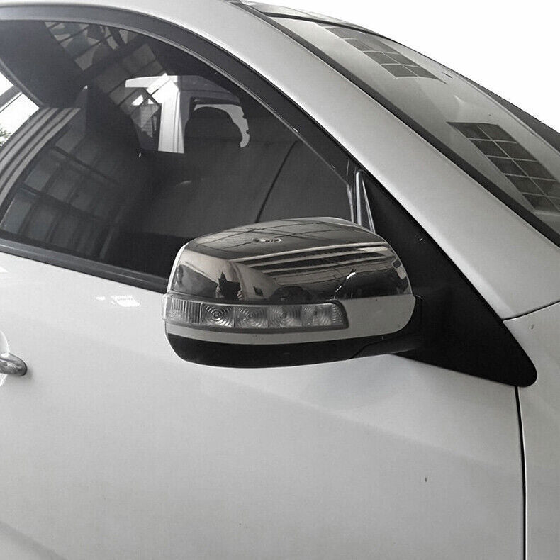 for Kia Sorento 2013-15 ABS Chrome Side Exterior Rearview Mirror Caps Cover Trim