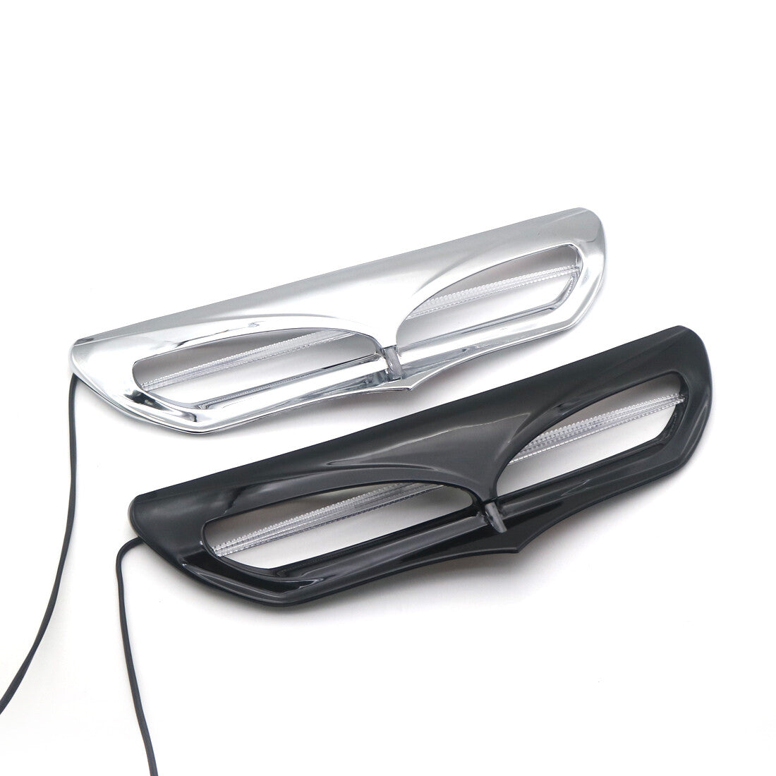 Batwing Fairing Vent Trim W/ LED Light for Harley Electra Street Tri Glide 14-17 Q