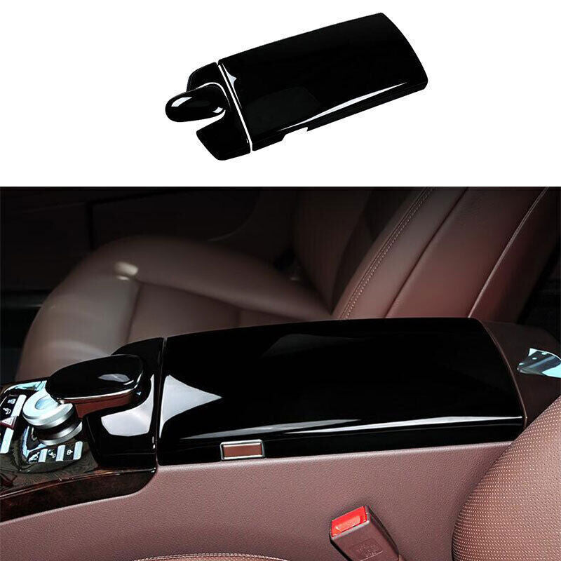 for Benz S-Class W221 2009-2012 Bright Black Console Armrest Box Panel Cover n