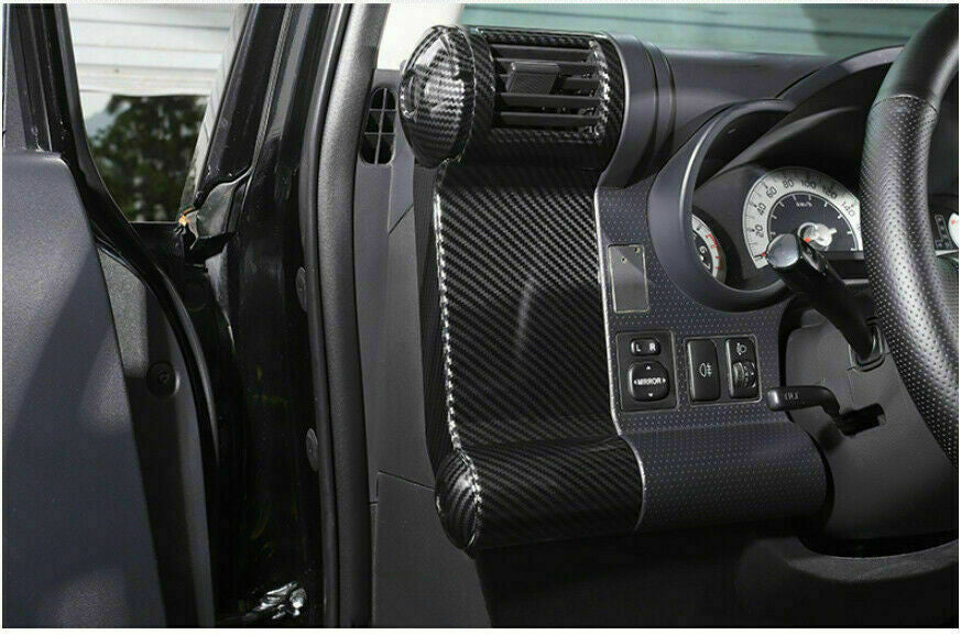 8P for Toyota FJ Cruiser 2007-2017 Carbon Fiber Console LR Air Outlet Vent Trim