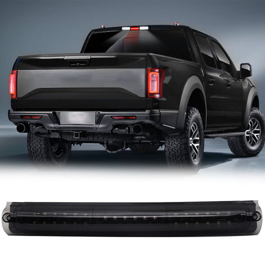 Suitable for 1997-2003 F150s, black/smoked LED third taillight and third stop light. n