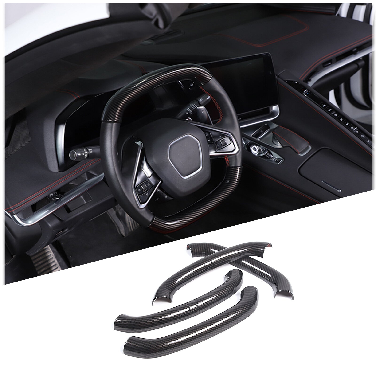Cargo Net Front and Rear Luggage Envelope Storage Kit for Corvette C8 2020 - 2023