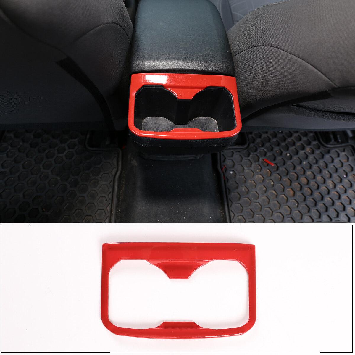 ABS carbon fiber tailgate handle decorative frame suitable for Tacoma 2006-2015- v