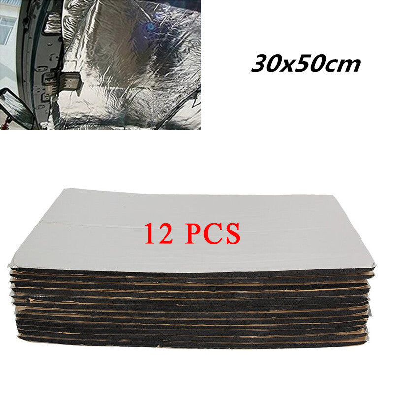 12-pack of 5mm firewall sound and heat insulation pads (50x30cm) n