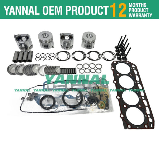 Overhaul and rebuild kits TK486, TK4.86, and TK486V are suitable for Thermo King piston ring bearing kits.