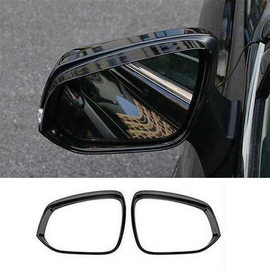 for Toyota Venza 21-2024 Gloss Black Side Mirror Rain Eyebrow Molding Cover Trim