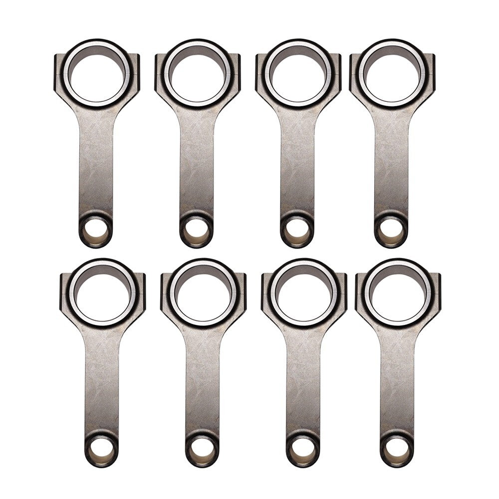 8x Forged 4340 H-Beam 6.125 inch Connecting Rods for /GM SBC 305 350 400 Boltless n