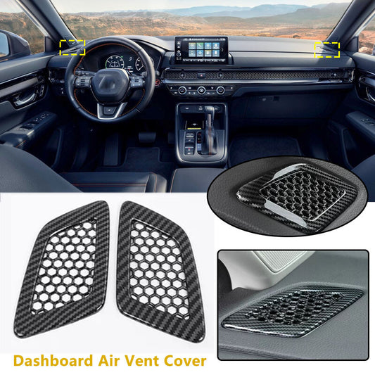 Pair Car Carbon Fiber Dashboard Air Vent Cover Trim for Honda CRV CR-V 2023 2024 v