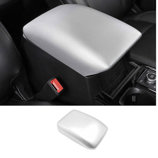 1X Central Console Cover Trim Armrest Box Silver Matte for Ford Explorer 20-2024