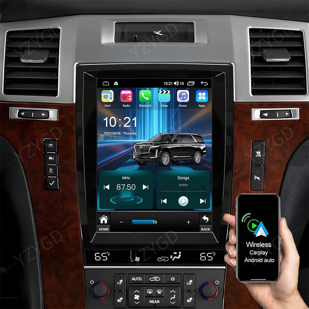 Android Auto Carplay Car Stereo Radio for Cadillac for Escalade 2007-2014 GPS Screen