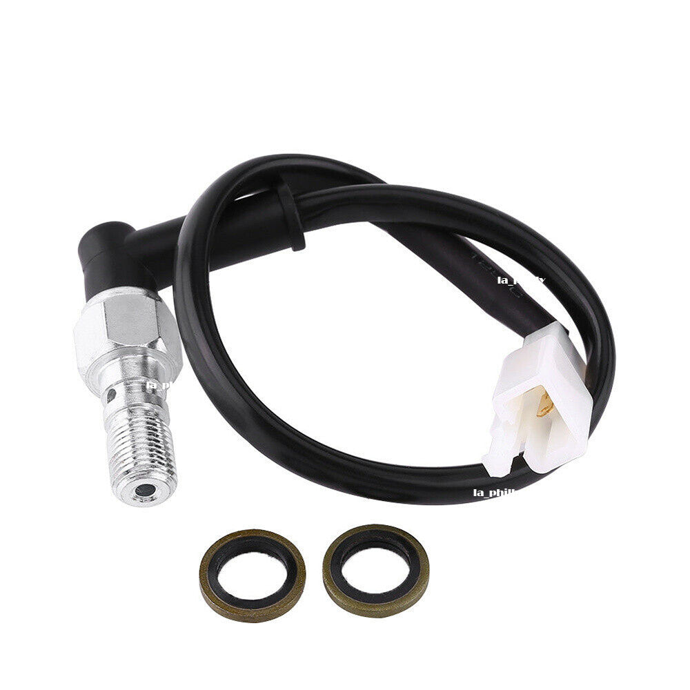 Motorcycle Hydraulic Brake Pressure Rear Light Switch Hollow Banjo M10X1.25mm Q