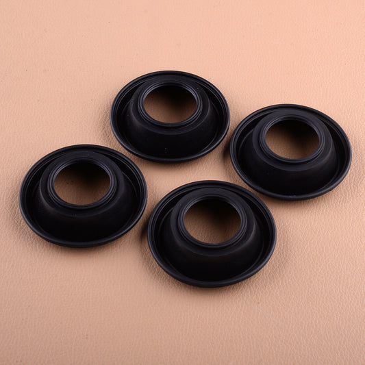 4pcs Carburetor Vacuum Diaphragm Membrane Fit for Suzuki GSX600F GSX750F Black Q