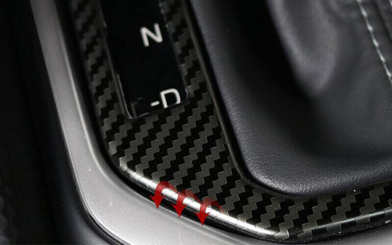 for Subaru Forester 2021-2023 Carbon Fiber Steel Console Gear Shift Frame Cover n