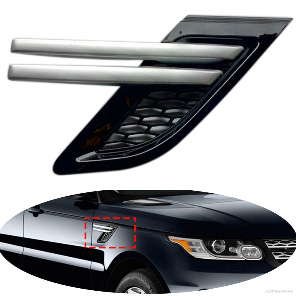 Front Fender Cover Grille r For LR for Range Rover Sport 2014-2017,RH,Silver Trim