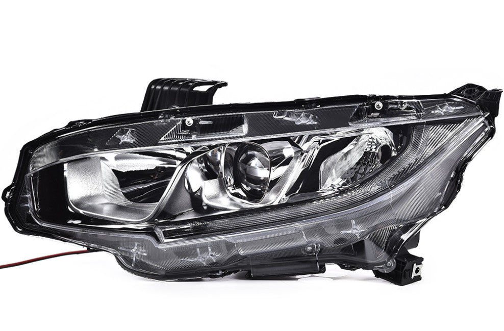 Suitable for 2016-2021 for Honda for Civic side LED DRL halogen projector headlights, brand new- v
