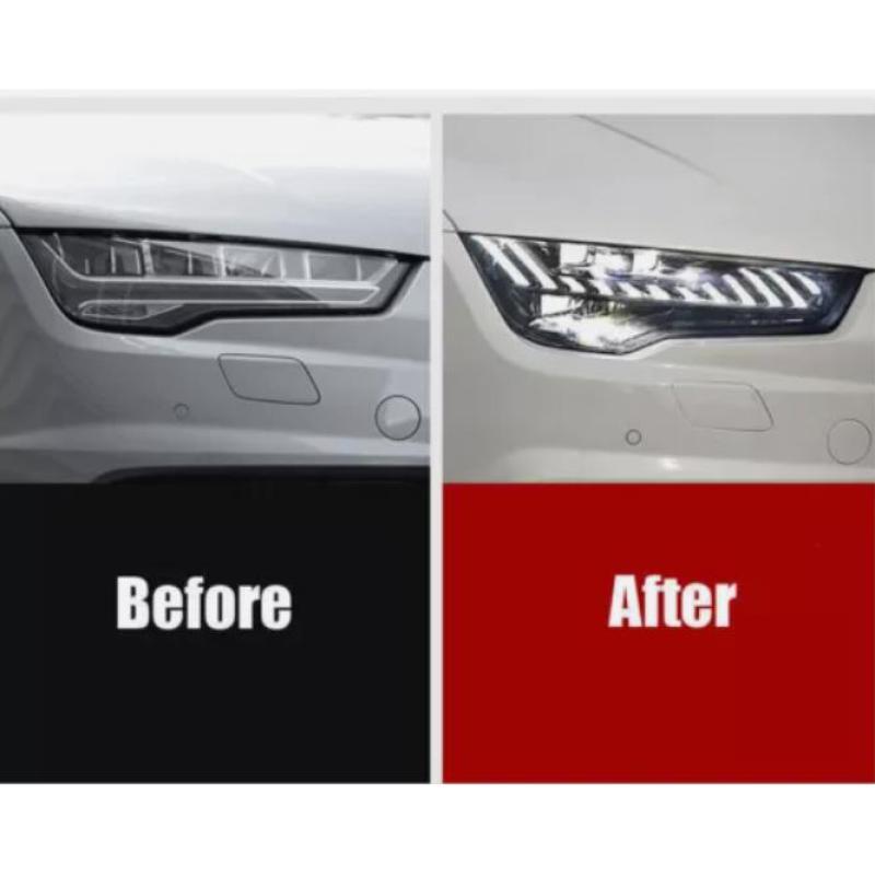 Sequential LED headlights for Audi A7, C7, and RS7 2011-2018 headlight assemblies.