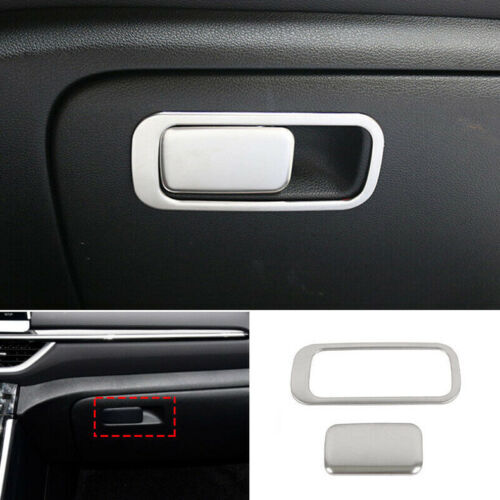 for Kia Forte 2019-2021 Matte Silver Interior for Co -pilot Storage Box Handle Covers