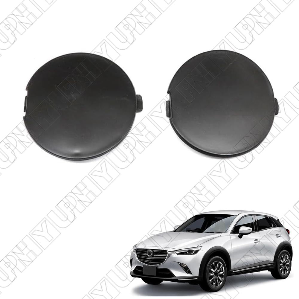 LH+RH Front Bumper Tow Hook Eye Hole Cover Trailer Cap for Mazda CX3 CX-3 14-23 Q