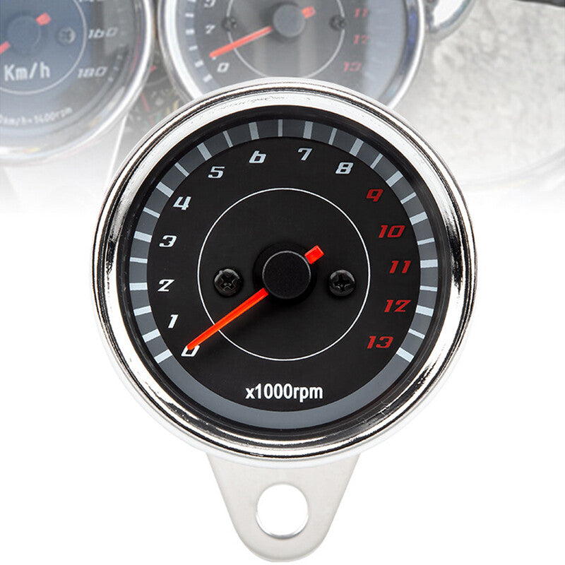 12V Motorcycle Digital Odometer Speedometer Tachometer Gauge 0~13,000RPM 1PC v