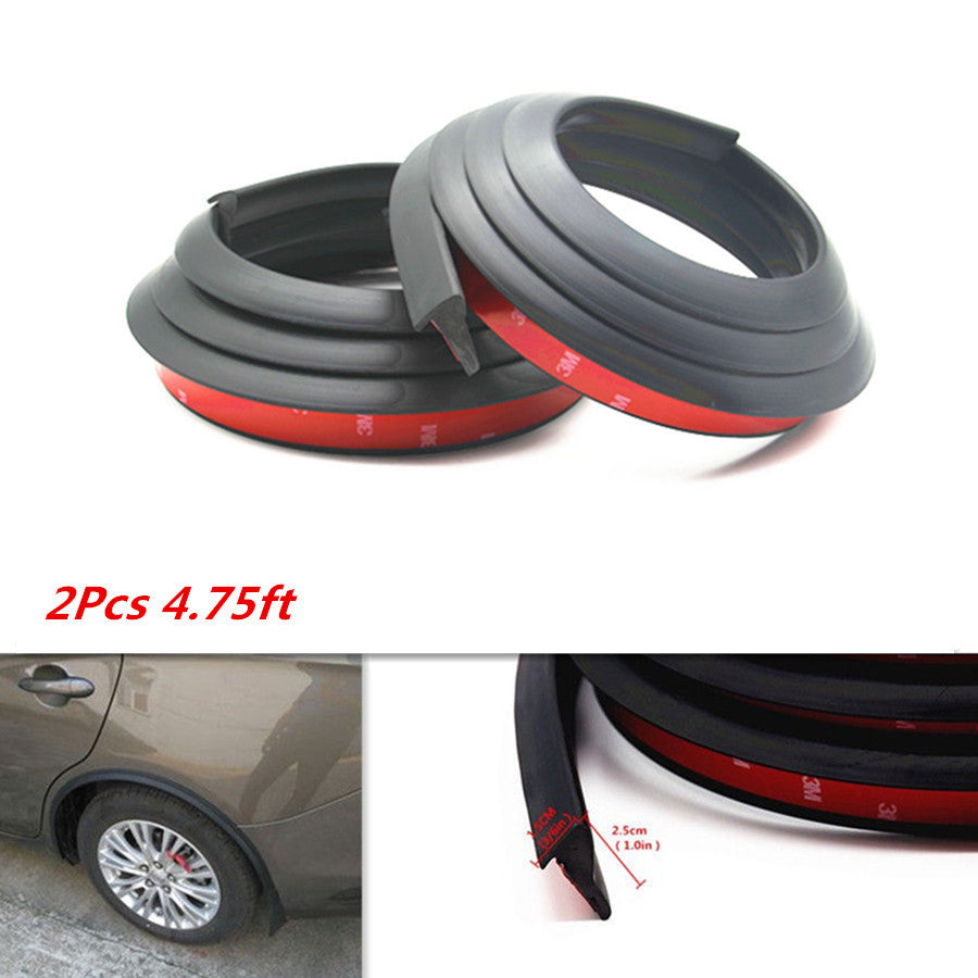 2Pcs Car Fender Flare Wheel Scratch Mat Eyebrow Anti-collision Pad Protector Lip