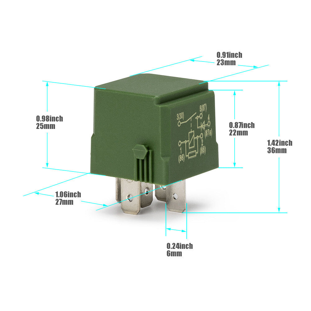 Suspension air compressor relay 5-Prong for Mercedes C216 W164 W251 0025427619- n