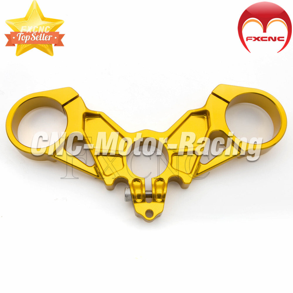 CNC aluminum three-tree top metal fittings suitable for Ducati 749, 848, and 999 motorcycles.