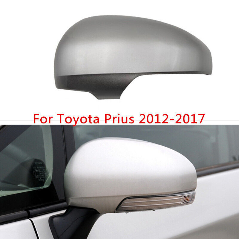 Silver LH Rearview Mirror Shell Cap for Toyota Prius 2012-2017 Side Wing Cover