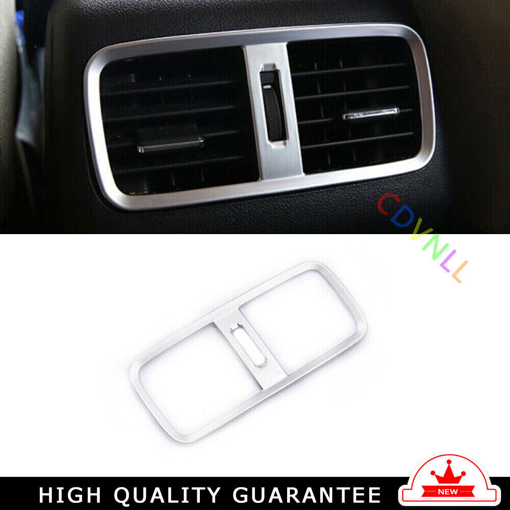Rear Air Outlet Vent Frame Trim 1 Fit for Honda CRV CR-V 2012-2016 Matte Silver