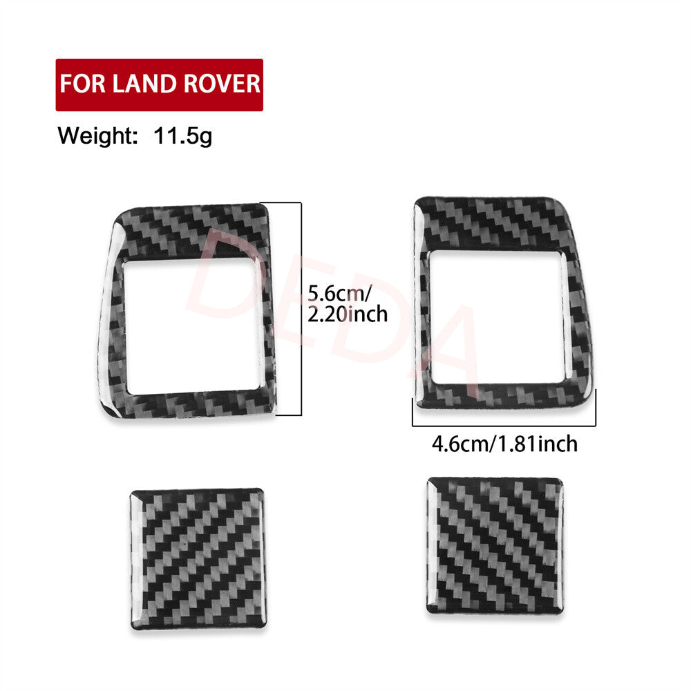 Carbon Fiber for Seat Memory Button Switch Trim for Land Rover Discovery Sport 15-19