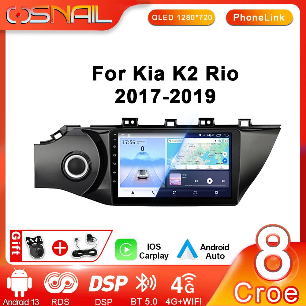 for KIA K2 RIO 4 2017-2019 Android CarPlay Car Radio GPS Multimedia Video Player