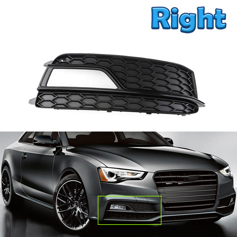 Front Bumper Lower Grilles Fog Light Grilles Right for AUDI A5 S-Line S5 2013-17